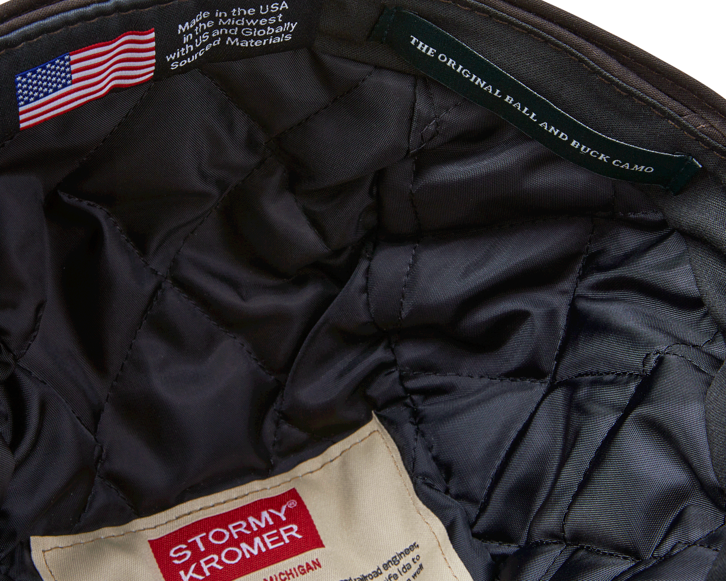 Stormy Kromer x Ball and Buck Cap - Original Camo, Insulated