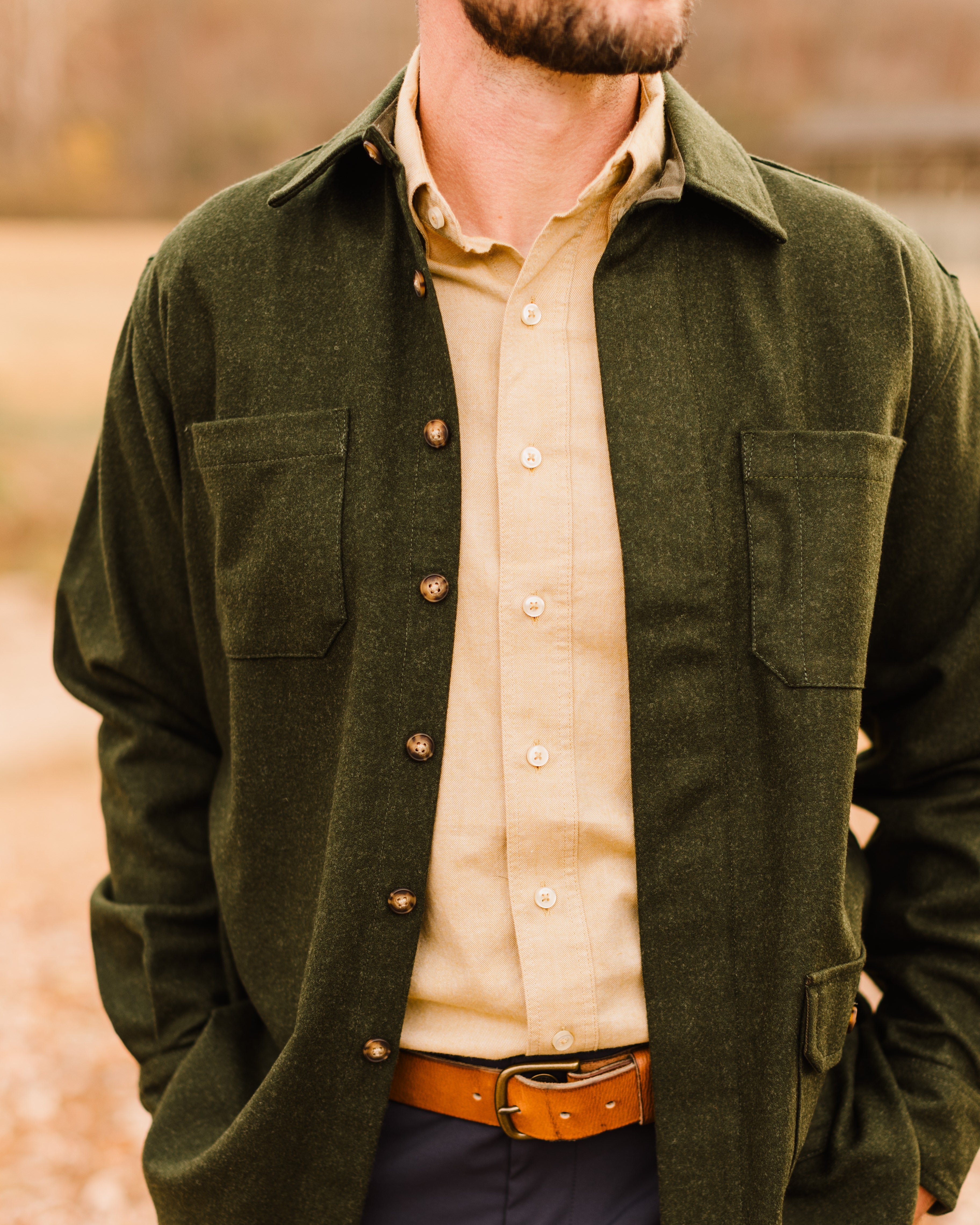 Mariner Overshirt in Merino Wool