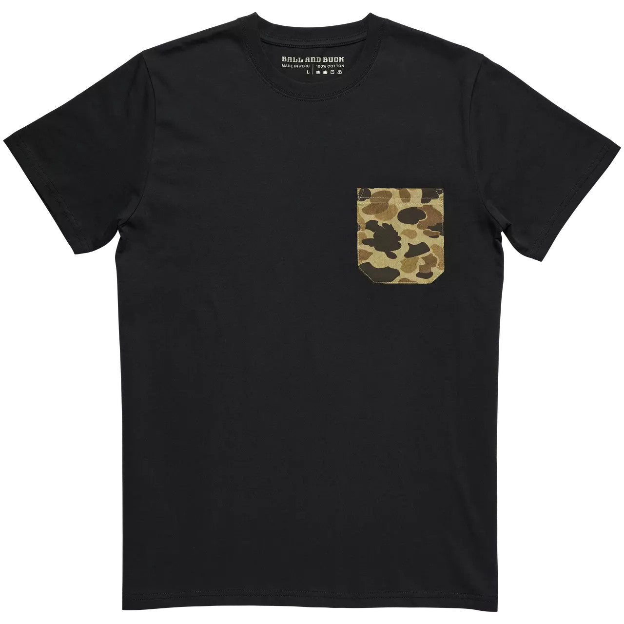 Black Pocket Tee