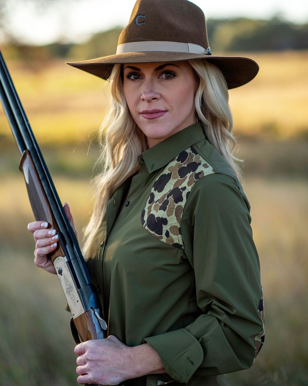 Active+ Joan Field Shirt in Olive
