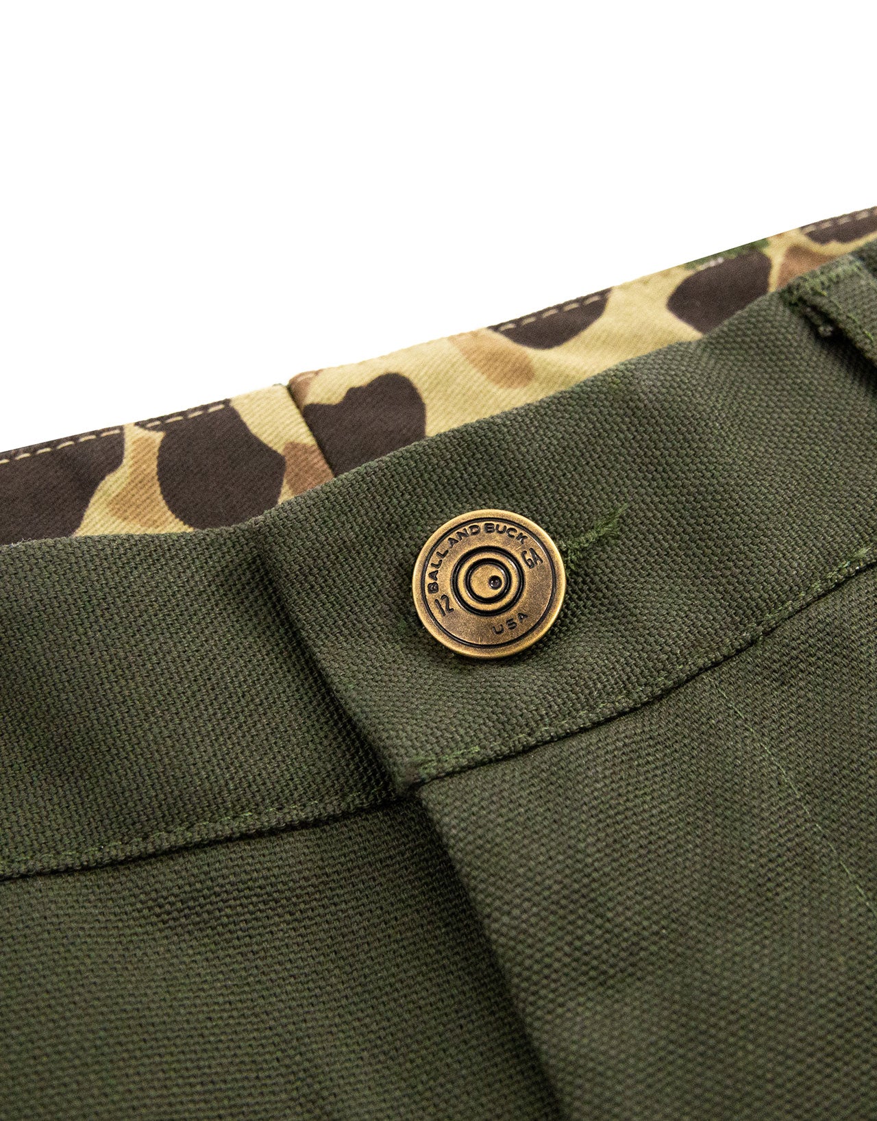 Midweight Field Pant- 17oz Waxed in Pine Duck