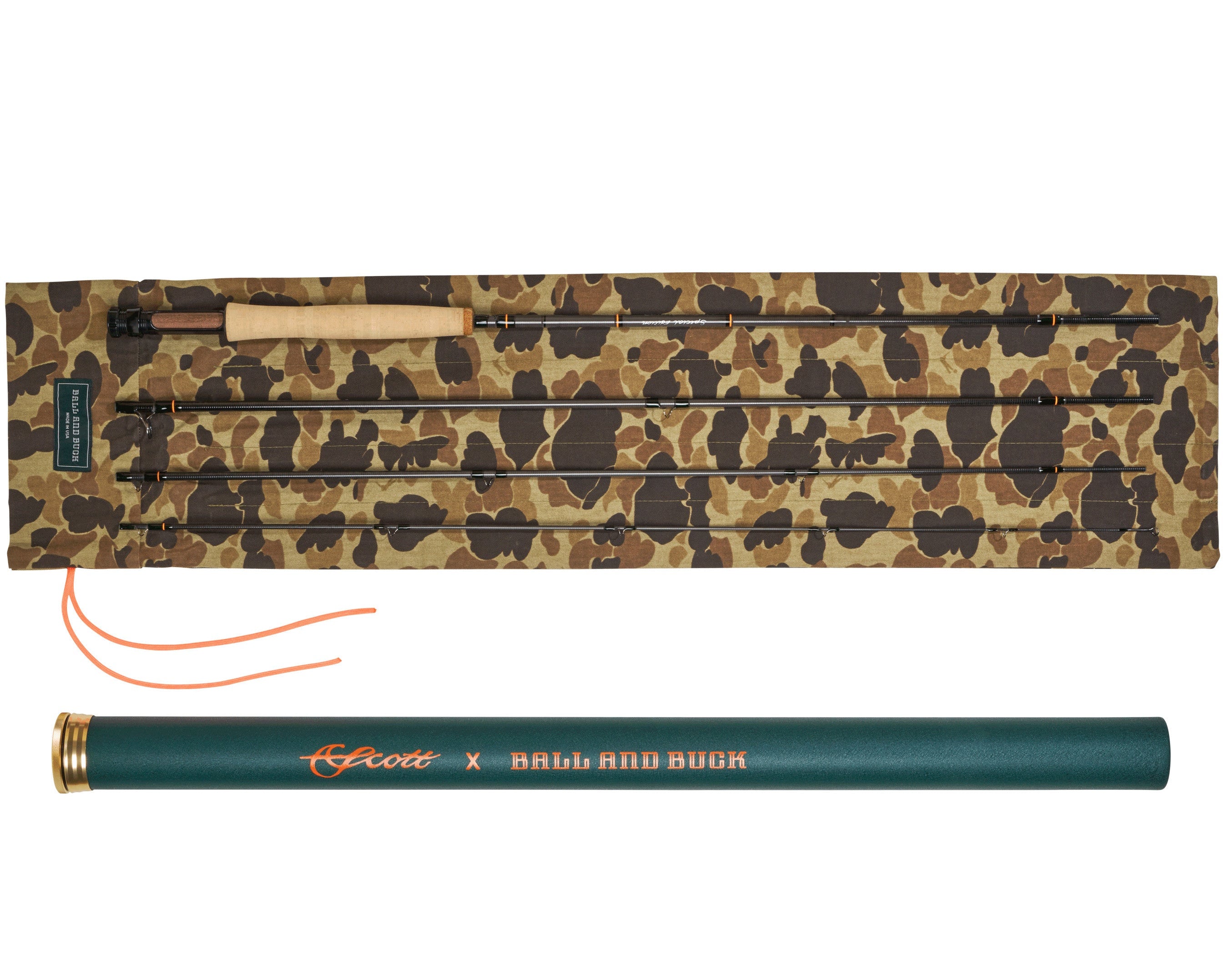Scott x Ball and Buck Special Edition Centric Fly Rod - Grey