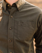 Sportsmans Shirt - Moss Oxford/Original Camo