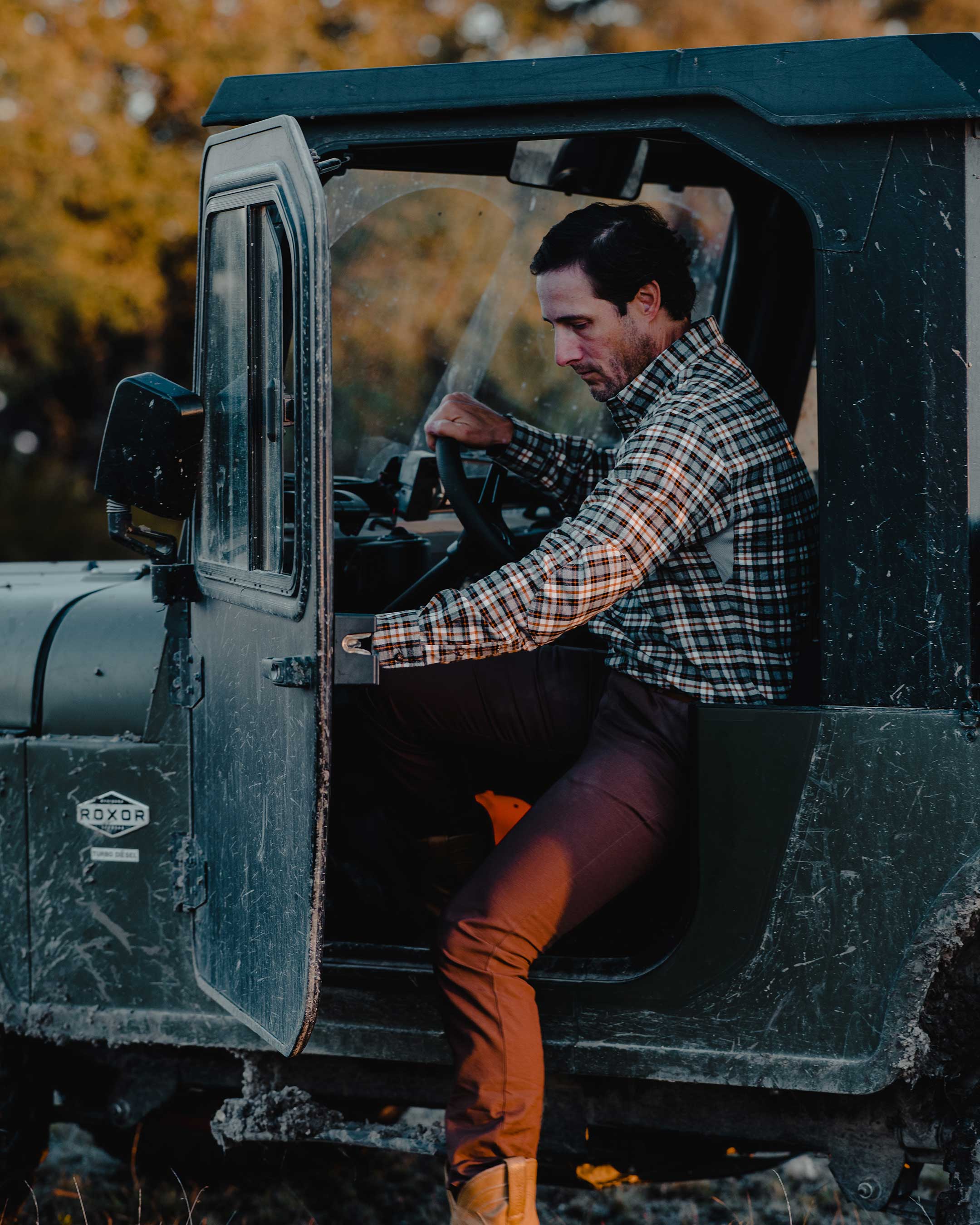Man in UTV