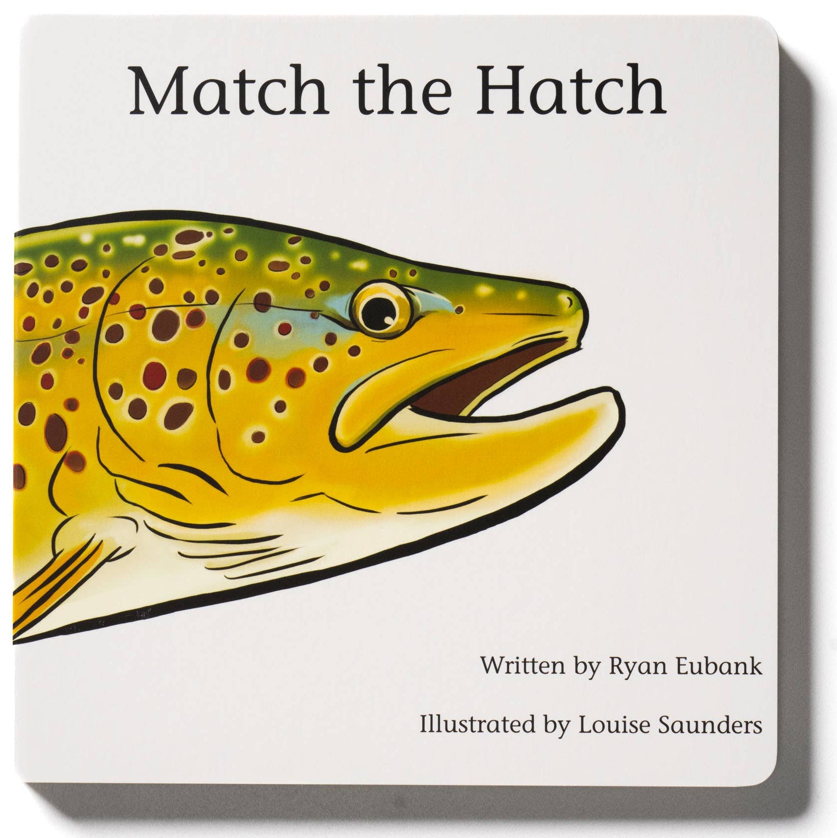Book cover of 'Match the Hatch' with a fish illustration on a white background