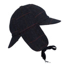 Derby Tweed Woodstock Deerstalker Hat in Blue Tweed, back